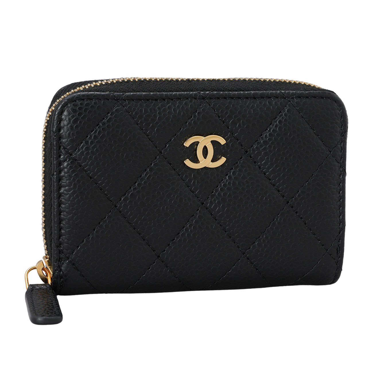 CHANEL(USED)샤넬 캐비어 클래식 지퍼 카드지갑